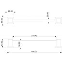 Ver imagem 4 de Porta Toalha de Rosto 40cm Premium Pr4049 Ducon Metais