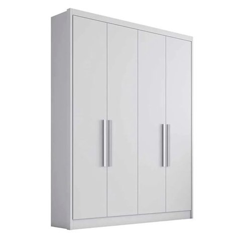 Guarda Roupa Solteiro 4 Portas 3 Gavetas MDF Moderni Plus Novo Horizonte