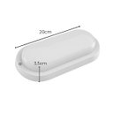 Ver imagem 4 de Luminária Arandela Led Tartaruga 20w Policarbonato 3000k Externa St3086 - Branco