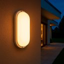 Ver imagem 2 de Luminária Arandela Led Tartaruga 20w Policarbonato 3000k Externa St3086 - Branco