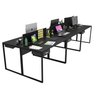 Estação Trabalho Mesa Industrial 6 Lugares Gavetas Netmobil - Preto - 2