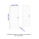 Ver imagem 3 de Porta de Aço Laminada 215x65cm Minas Sul MGM Abertura Direita Branco