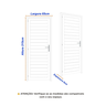 Porta de Aço Laminada 215x65cm Minas Sul Mgm - 3