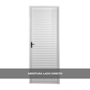 Ver imagem 4 de Porta de Aço Laminada 215x65cm Minas Sul MGM Abertura Direita Branco