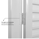 Ver imagem 7 de Porta de Aço Laminada 215x65cm Minas Sul MGM Abertura Direita Branco