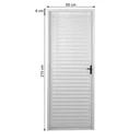 Ver imagem 4 de Porta de Aço Laminada 215x65cm Minas Sul MGM Abertura Esquerda Branco