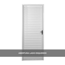 Ver imagem 2 de Porta de Aço Laminada 215x65cm Minas Sul MGM Abertura Esquerda Branco