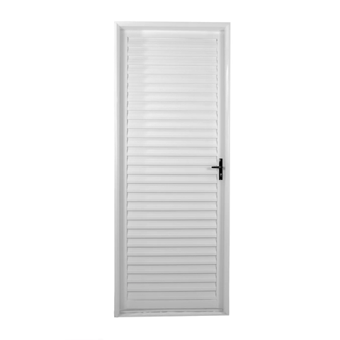 Porta de Aço Laminada 215x65cm Minas Sul MGM Abertura Esquerda Branco