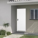 Ver imagem 1 de Porta de Aço Laminada 215x85cm Minas Sul Mgm Abertura Esquerda