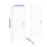 Porta de Aço Laminada 215x85cm Minas Sul Mgm - 4