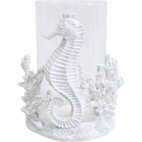 Enfeite de Resina Porta Velas Design Decorativo 17cm X 9cm