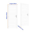 Ver imagem 3 de Porta de Aço Laminada 215x85cm Minas Sul MGM Abertura Direita Branco