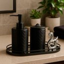 Ver imagem 2 de Kit Banheiro com Bandeja e Cisne 2289 - Preto