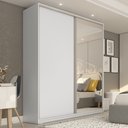 Ver imagem 7 de Guarda Roupa Solteiro com Espelho 2 Portas em BP Belluno