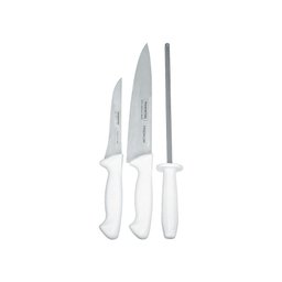 Jogo de Facas 3 Peças, Tramontina, Premium Branco - 1