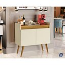 Ver imagem 2 de Aparador Buffet Sala 2 Portas Luxo Prime Off White / Madeirado - JM Casa dos Móveis