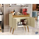 Ver imagem 3 de Aparador Buffet Sala 2 Portas Luxo Prime Off White / Madeirado - JM Casa dos Móveis