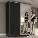 Ver imagem 5 de Guarda Roupa Solteiro com Espelho 2 Portas em BP Belluno 