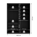 Ver mais imagens de Guarda Roupa Solteiro com Espelho 2 Portas em BP Belluno 