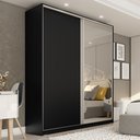 Ver imagem 1 de Guarda Roupa Solteiro com Espelho 2 Portas em BP Belluno 