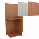 Ver imagem 3 de Cabeceira Torino Casal Queen 100% MDF Ajustável 2 Mesas de Cabeceiras Integrados - Nature/Offwhite