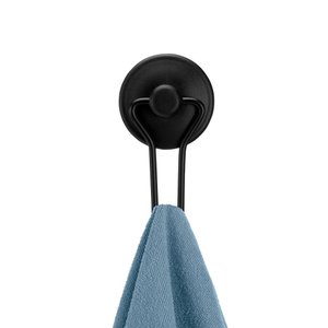 Gancho Preto Com Adesivo Fixa Sem Furar Cabide Black