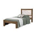 Ver imagem 2 de Cama Solteiro Laila Marrom/Jequitiba/Off White