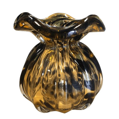 Vaso de Flores Italy Preto e Âmbar 11 cm | Formosinha