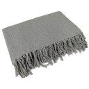 Ver imagem 3 de Kit 2 Mantas para Sofá 240x180 em Algodão Cor:cinza