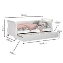 Ver imagem 6 de Cama Bella Babá Auxiliar Bicama Solteiro Mdf Mdp