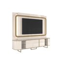 Ver mais imagens de Estante Home Atlanta para Tv até 75” com Led Cantos Arredondados Pés de Ferro Design Moderno