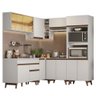 Armário de Cozinha Completa de Canto 402cm Branco Reims Madesa 01 - 3