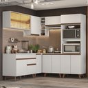 Ver imagem 1 de Armário de Cozinha Completa de Canto 402cm Branco Reims Madesa 01