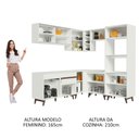 Ver imagem 6 de Armário de Cozinha Completa de Canto 402cm Branco Reims Madesa 01