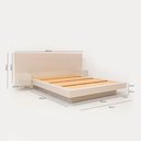 Ver imagem 4 de Cama Casal/Queen com Cabeceira e Mesa de Apoio Samambaia CabeCasa MadeiraOriginals