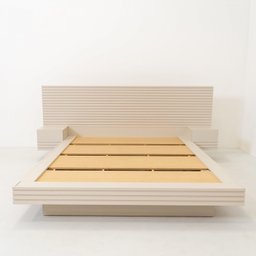 Cama Casal/Queen com Cabeceira e Mesa de Apoio Samambaia CabeCasa MadeiraOriginals - 7