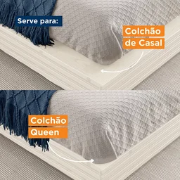 Cama Casal/Queen com Cabeceira e Mesa de Apoio Samambaia CabeCasa MadeiraOriginals - 10