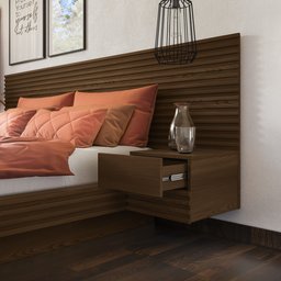 Cama Casal/Queen com Cabeceira e Mesa de Apoio Samambaia CabeCasa MadeiraMadeira - 7