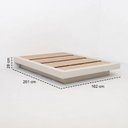 Ver imagem 3 de Cama Casal/Queen Tarumã CabeCasa MadeiraOriginals Branco/Off White