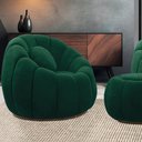 Ver imagem 2 de Kit 02 Poltronas Decorativa Orgânica para Sala Cloud Bouclê E03 - D’Rossi