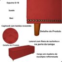 Ver imagem 3 de Kit Cabeceira e Calçadeira com Baú 195 Cm King Casal Diana Suede