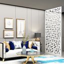 Ver imagem 1 de Painel Vazado Divisória Mdf Maia Branco Decore Painéis e Divisórias 0,90x2,40m