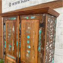 Ver imagem 7 de Guarda Roupa 2 Portas em Madeira de Demolição Sudeste Rústico