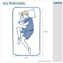 Ver imagem 3 de Cama Box Preta + Colchão Solteiro King Ortopédico San Gabriel Branco Espuma D33 One Pillow