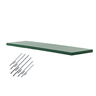 Prateleira Suporte Invisível Flutuante 70cm Verde Musgo Laqueada Mdf Lisa Decoração Organizze Móveis - 1