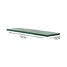 Prateleira Suporte Invisível Flutuante 70cm Verde Musgo Laqueada Mdf Lisa Decoração Organizze Móveis - 2
