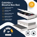 Ver imagem 5 de Cama Box Baú com Colchão de Espuma D33 Double Face Territory Hellen + Auxiliar Solteiro 88cm