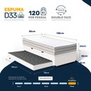 Ver imagem 4 de Cama Box Baú com Colchão de Espuma D33 Double Face Territory Hellen + Auxiliar Solteiro 88cm