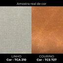 Ver imagem 4 de Poltrona Decorativa Organica Essence Base Fixa Linho e Courino Tca 210 Tcs 727 Moll