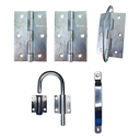 Ver imagem 4 de Kit Ferragens p/ Porta Camarão Completo 80cm Natural - Alfer